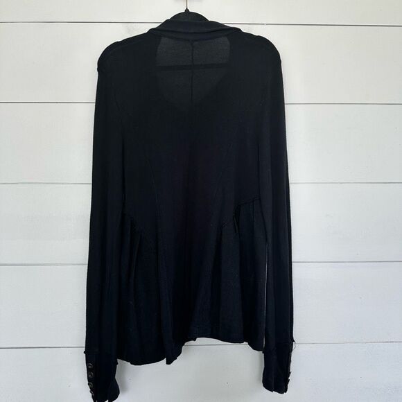 Free People Women’s Medium Assymetrical Cotton Jacket Sweater - Picture 5 of 7